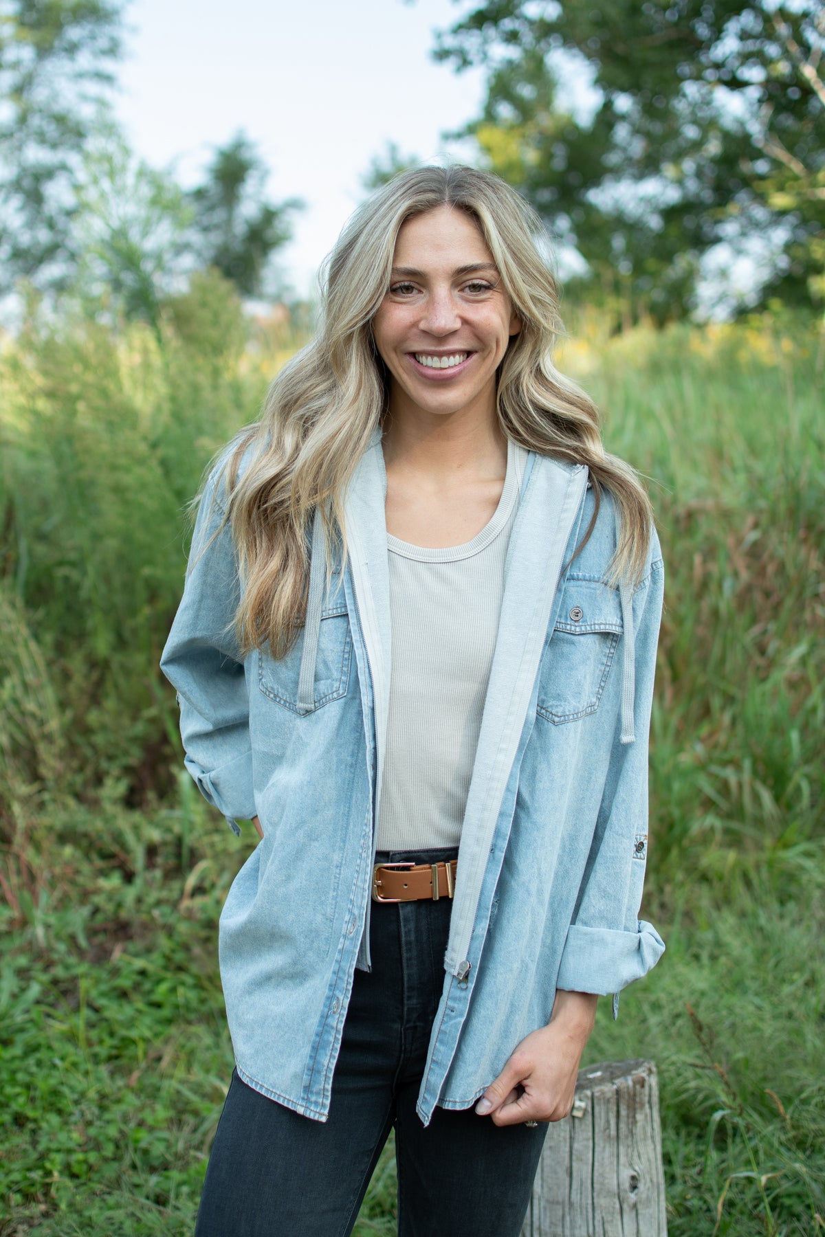 Lightweight Denim Layering Jacket
