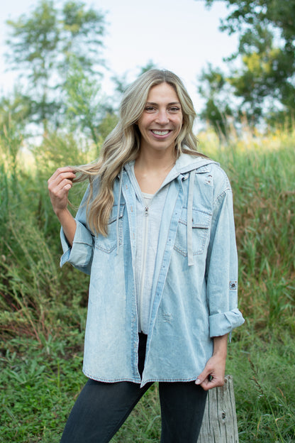 Lightweight Denim Layering Jacket