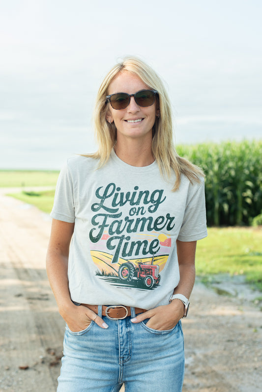 'Living On Farmer Time' Tee