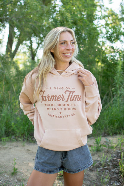 'Living on Farmer Time' Hoodie