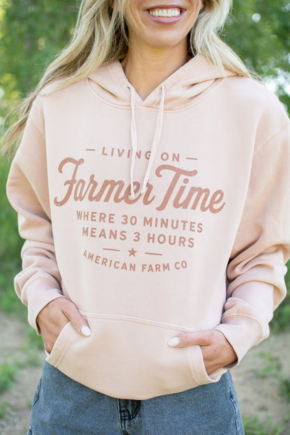'Living on Farmer Time' Hoodie