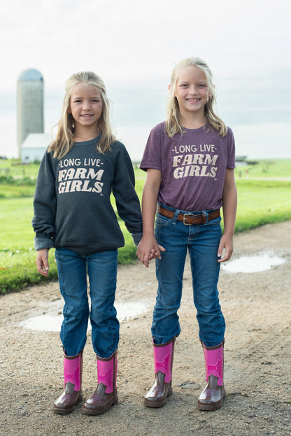 Long Live Farm Girls Toddler/Youth Crewneck
