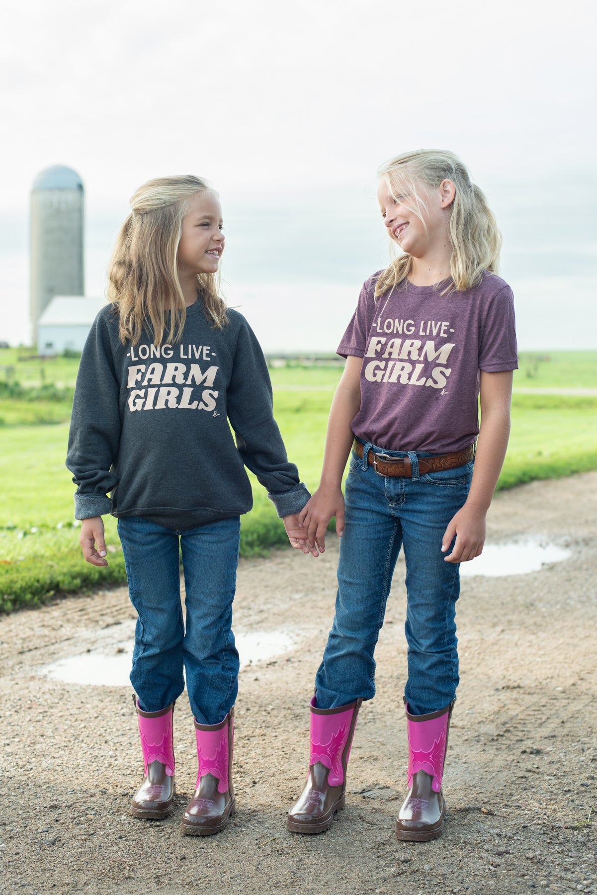 Long Live Farm Girls Toddler/Youth Crewneck