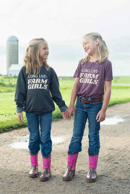 Long Live Farm Girls Toddler/Youth Crewneck