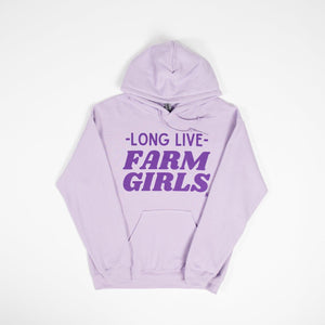 'Long Live Farm Girls' Orchid Hoodie