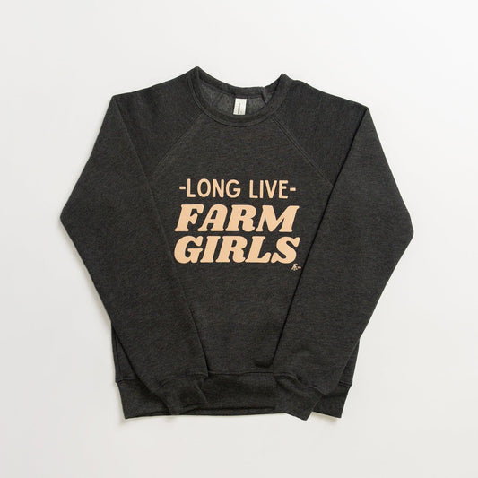 Long Live Farm Girls Youth & Toddler Crewneck - American Farm Company