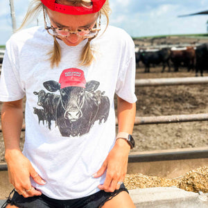 ‘MAGA’ Cow Tee - Trump ‘24