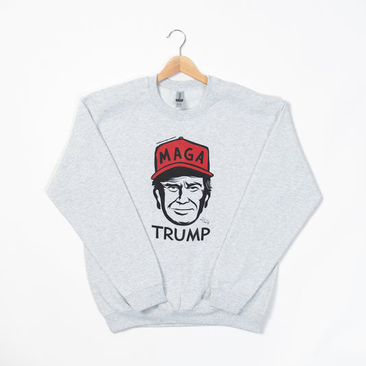 MAGA Trump Grey Crewneck