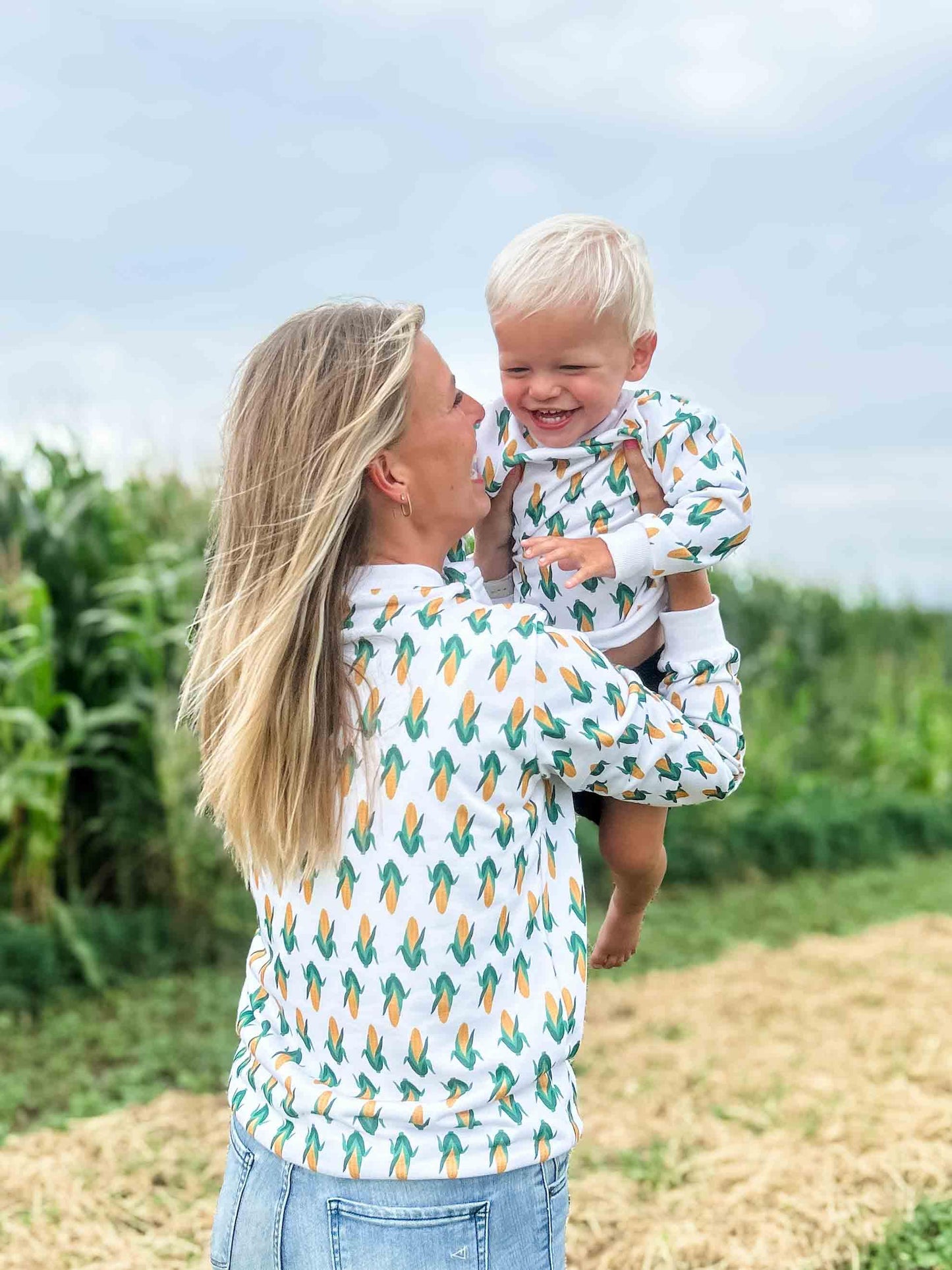Mom & Me White Corn Crewneck - Kids - American Farm Company
