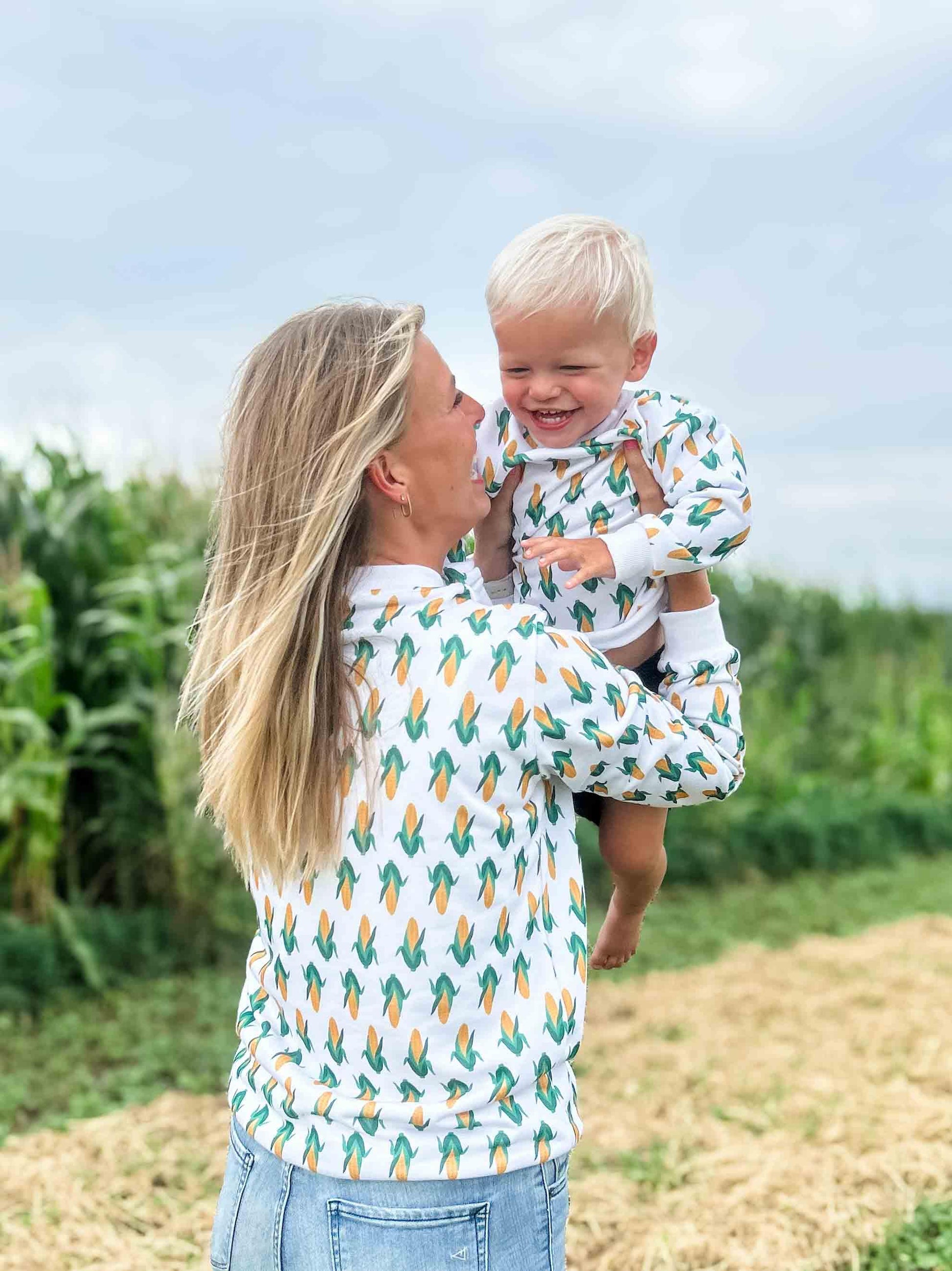 Mom & Me White Corn Crewneck - Kids - American Farm Company