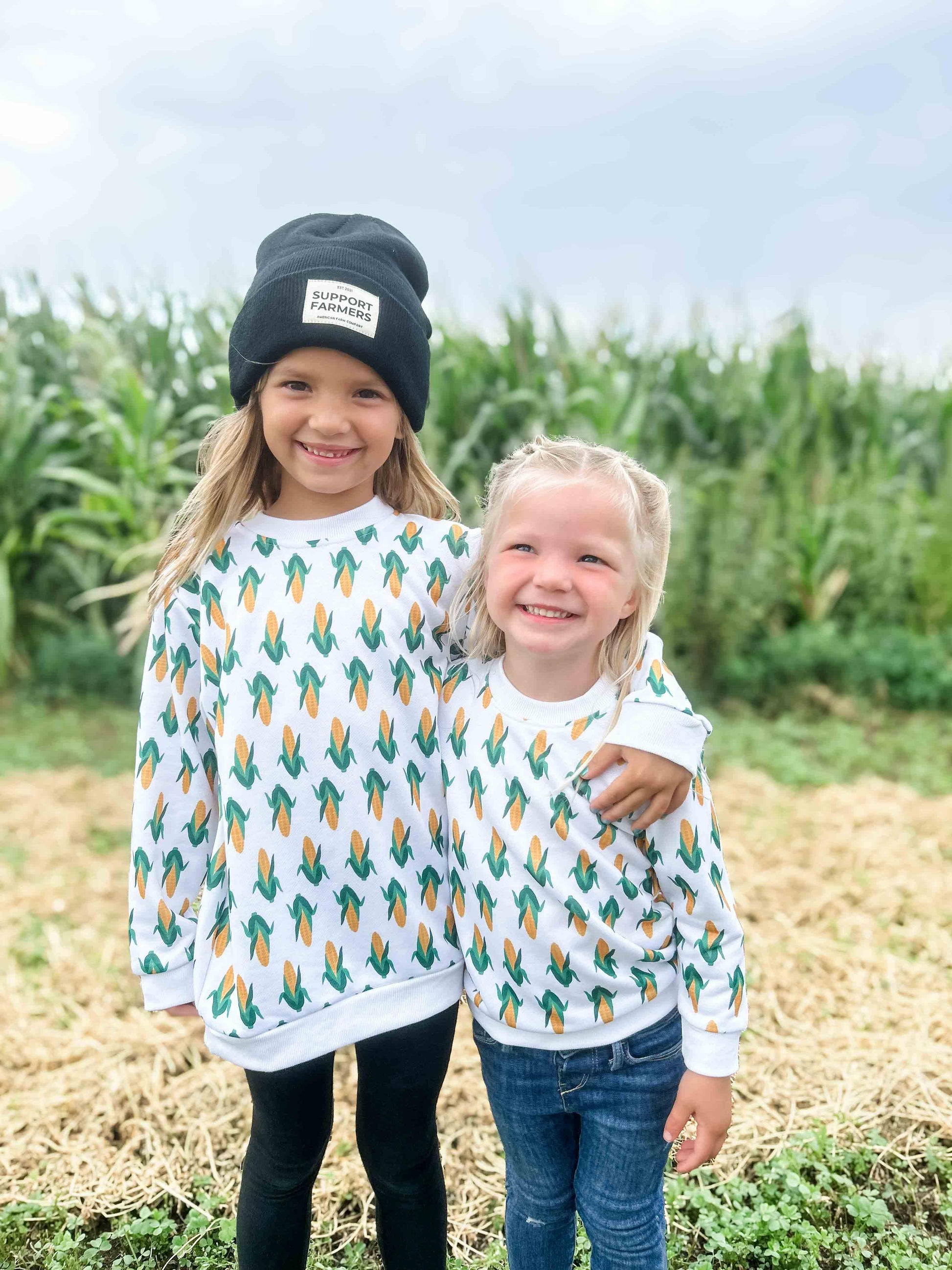 Mom & Me White Corn Crewneck - Kids - American Farm Company