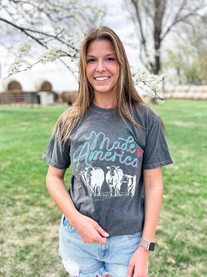 'Made in America' Beef Charcoal Tee