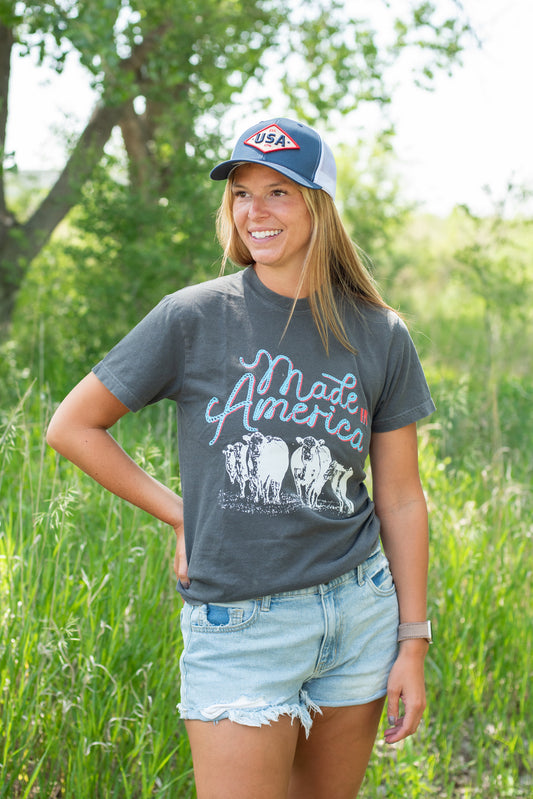 'Made in America' Beef Charcoal Tee