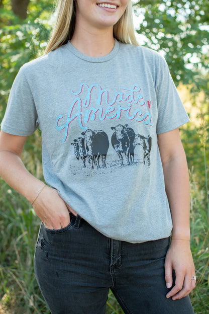 'Made in America' Grey Tee