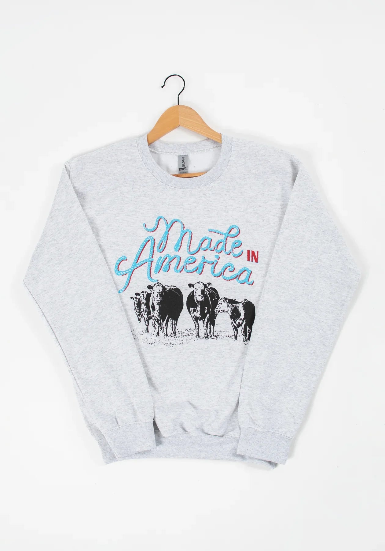 'Made in America' Ash Crewneck