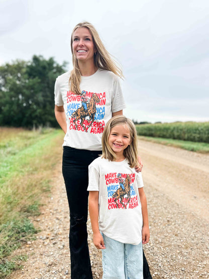 ‘Make America Cowboy Again’ Youth Tee - American Farm Company