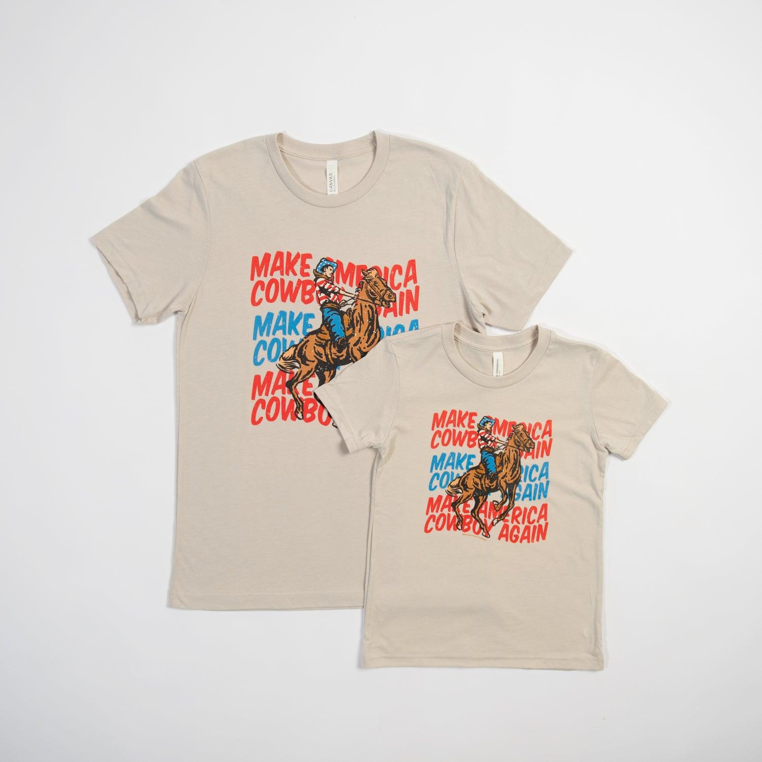 ‘Make America Cowboy Again’ Youth Tee - American Farm Company