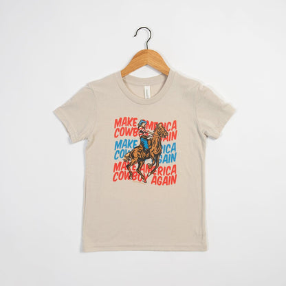 ‘Make America Cowboy Again’ Youth Tee - American Farm Company