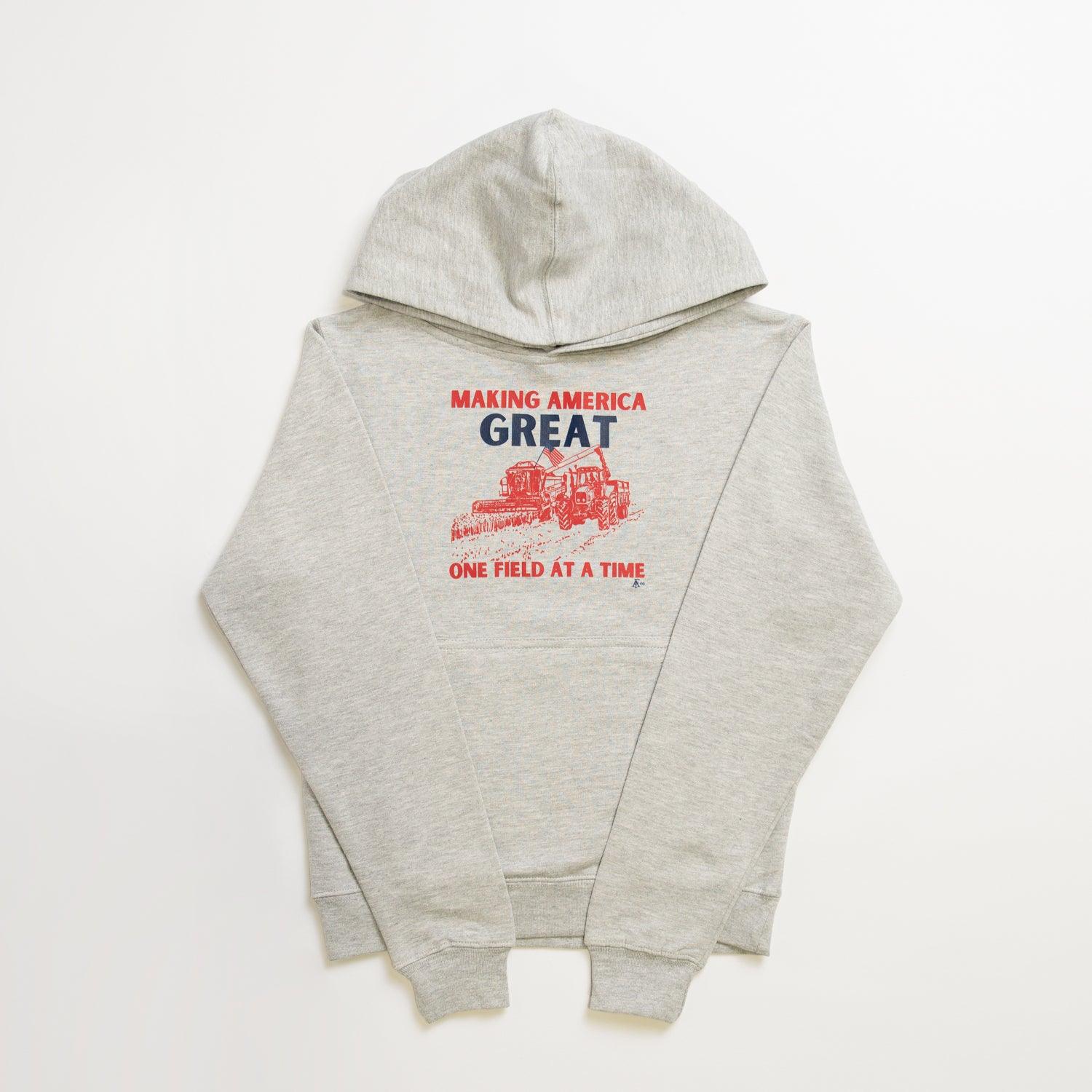 Making America Great One Field At A Time Youth Hoodie - American Farm Company