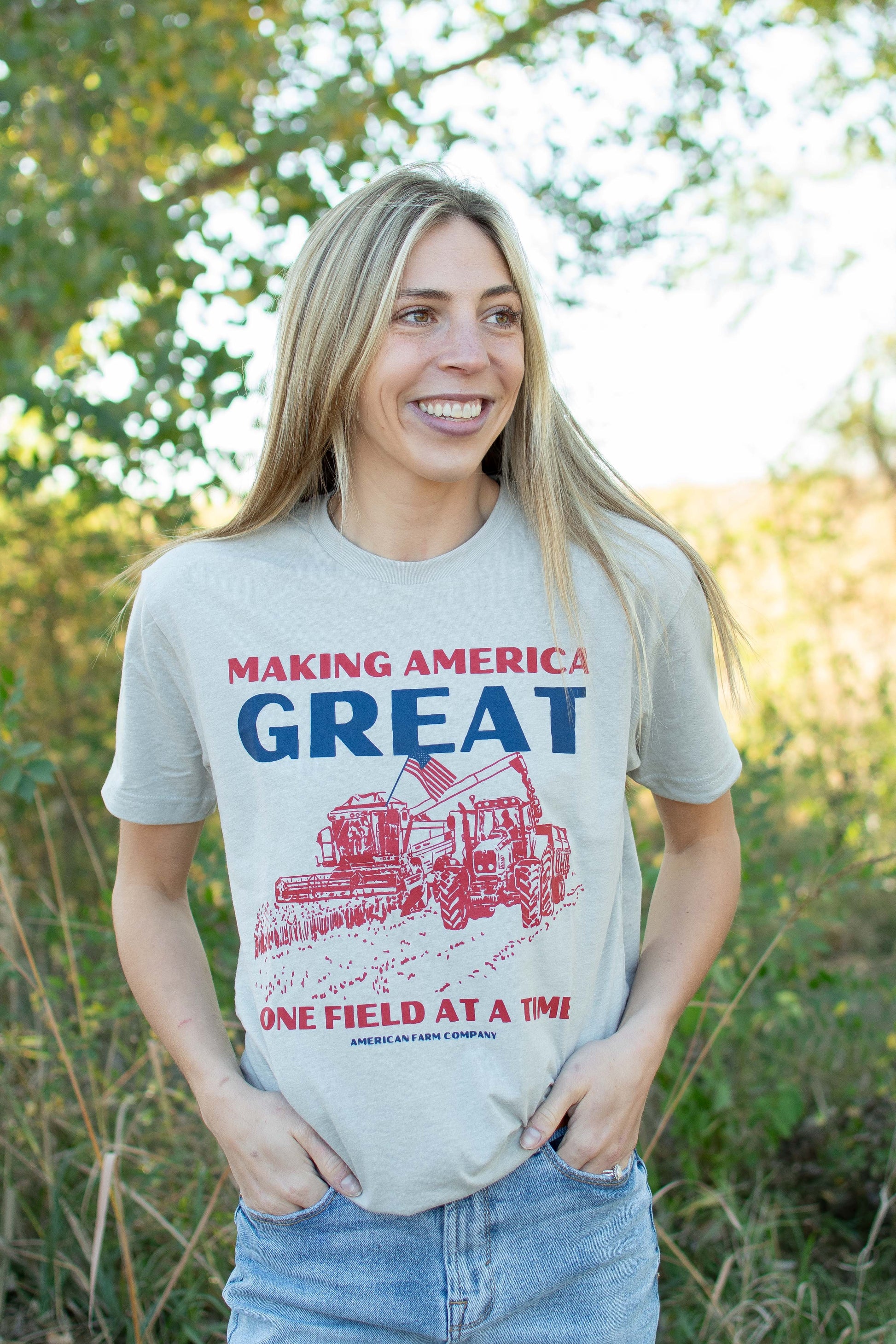'Making America Great, One Field at a Time' Tee [W]