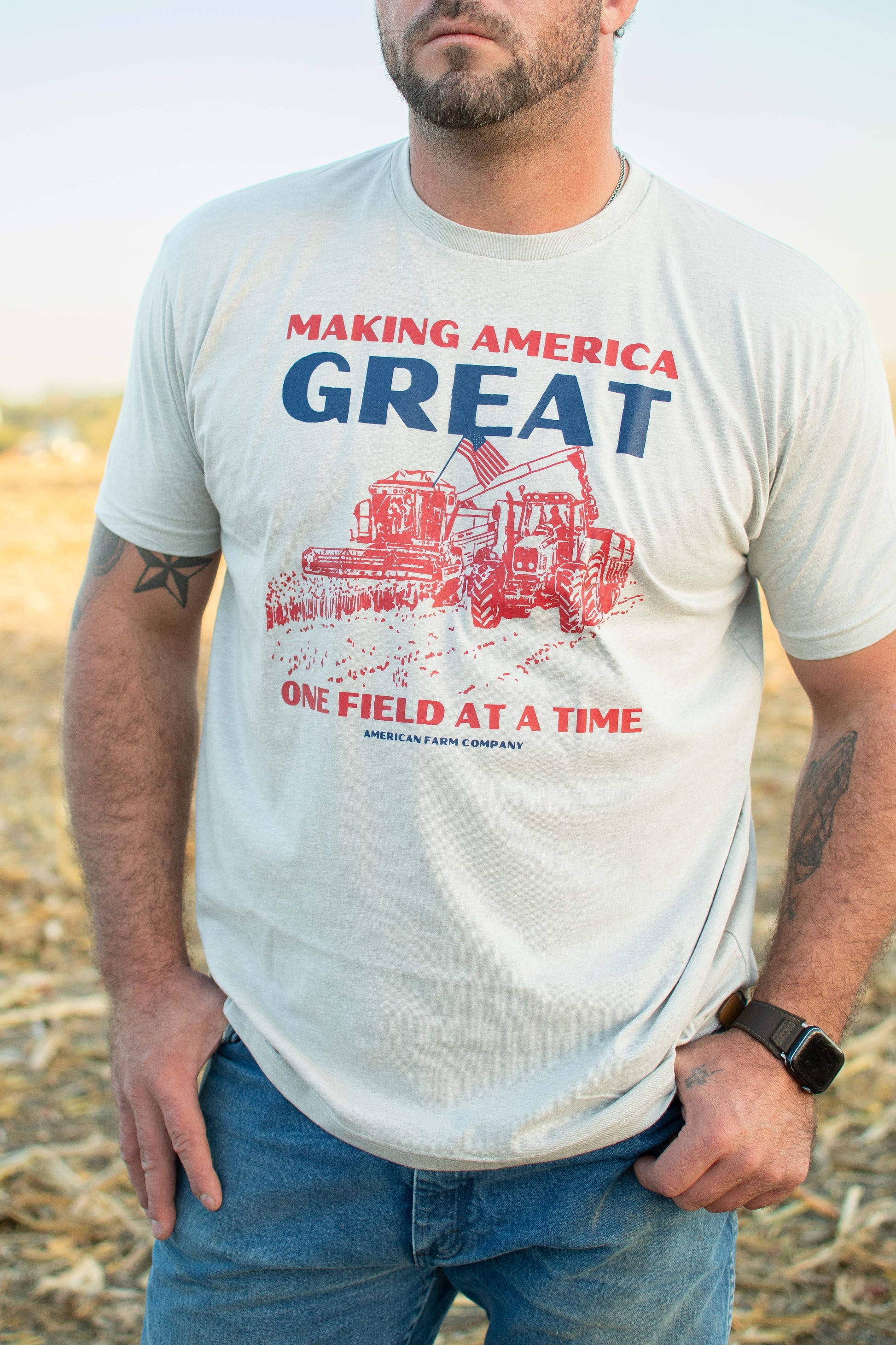 'Making America Great, One Field at a Time' Tee [M]