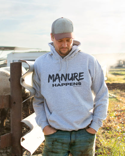 'Manure Happens' Adult Hoodie
