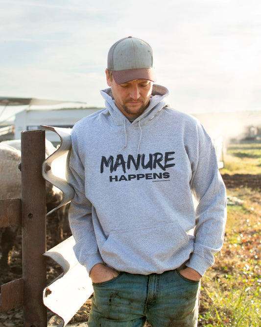 'Manure Happens' Adult Hoodie