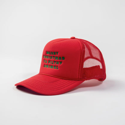 Merry Christmas Ya Filthy Animal Foam Trucker Hat - American Farm Company