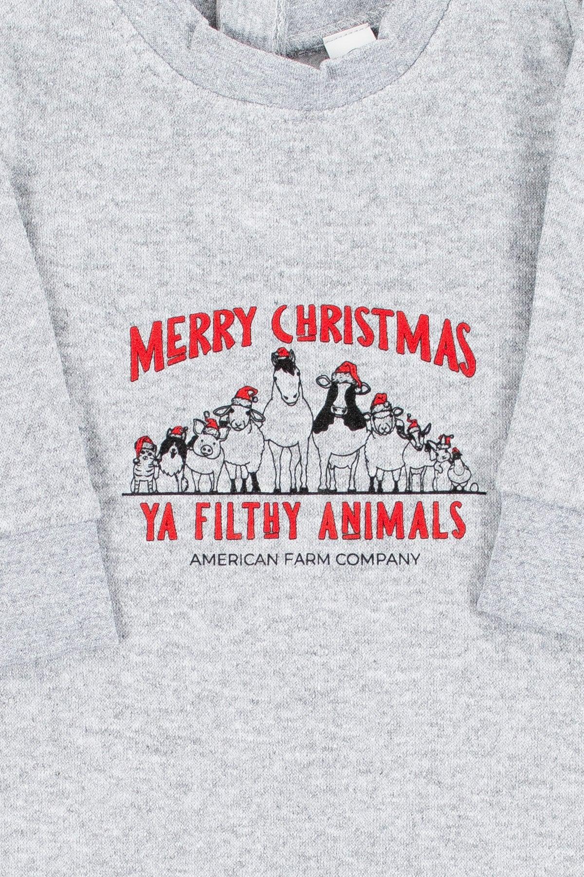 'Merry Christmas Ya Filthy Animal' Baby One Piece
