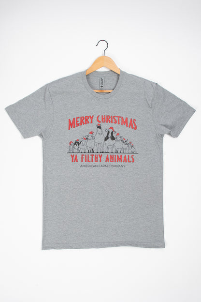 'Merry Christmas Ya Filthy Animals' Tee