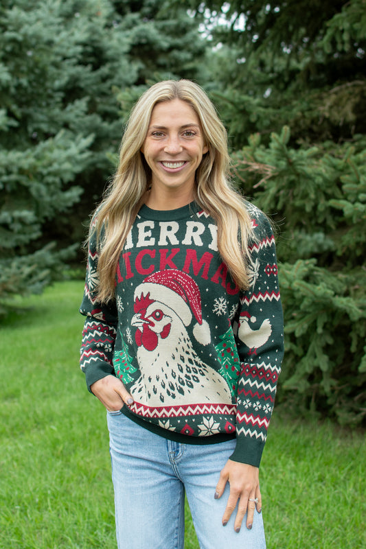 'Merry Chickmas' Knit Sweater