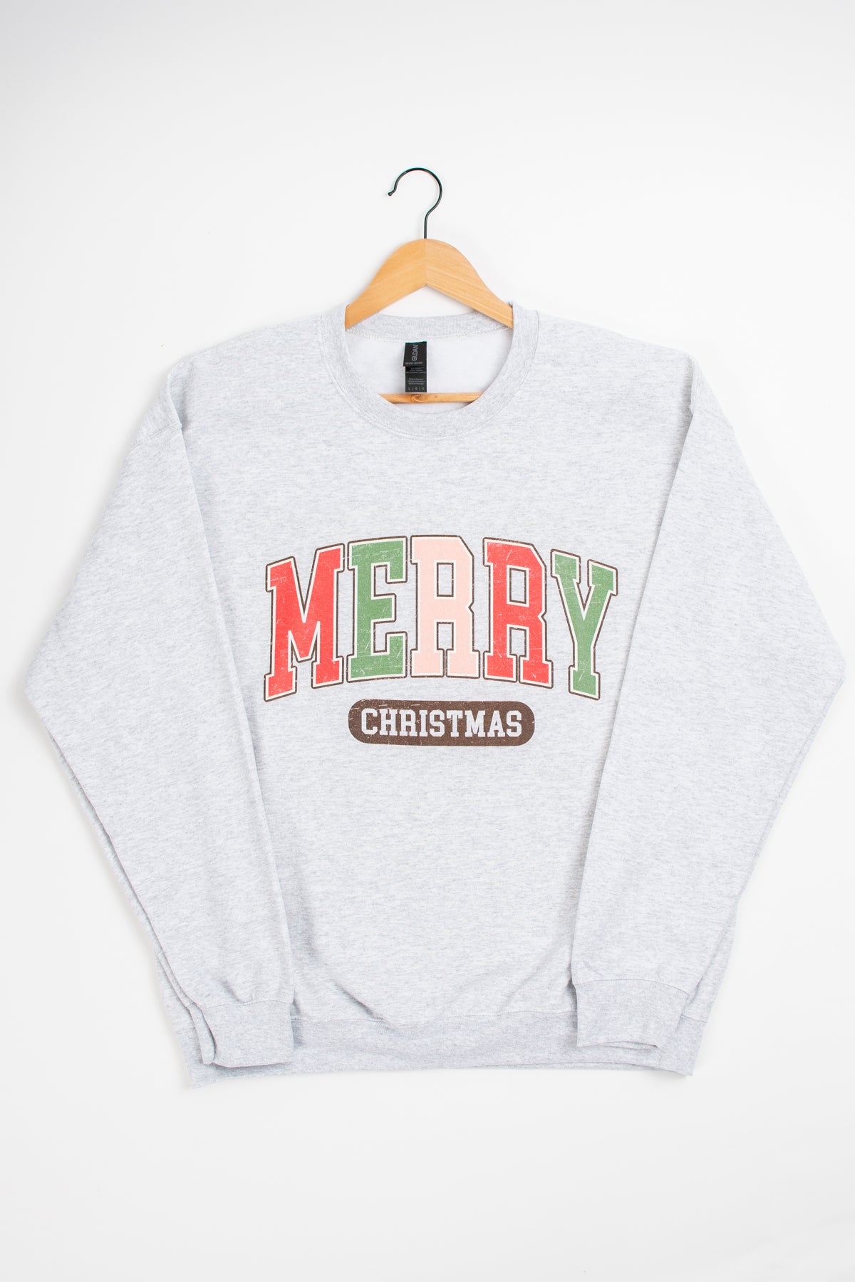 'Merry Christmas' Ash Crewneck