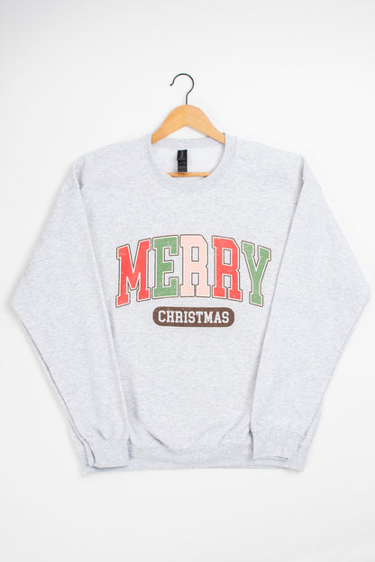 'Merry Christmas' Ash Crewneck