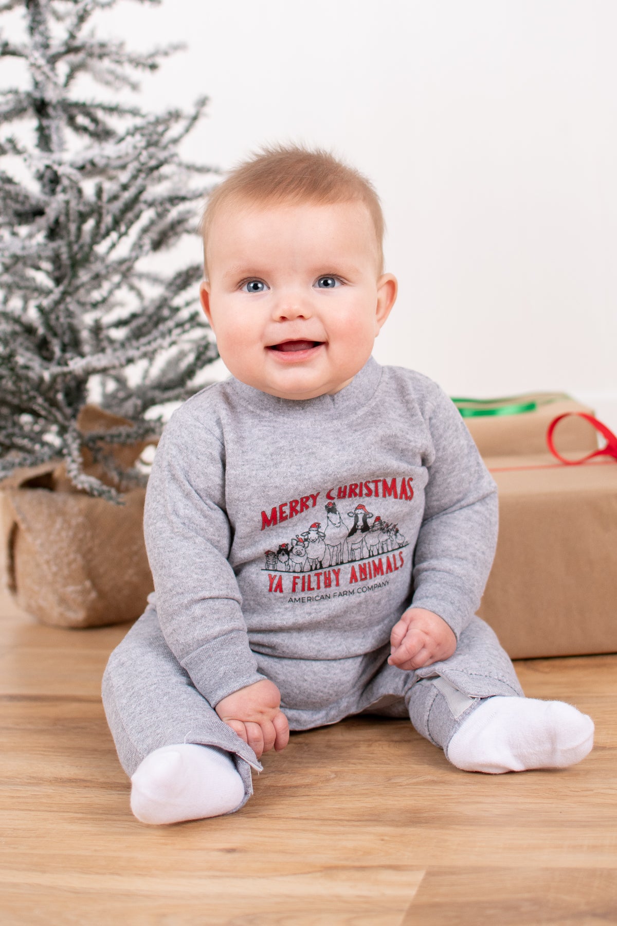 'Merry Christmas Ya Filthy Animal' Baby One Piece