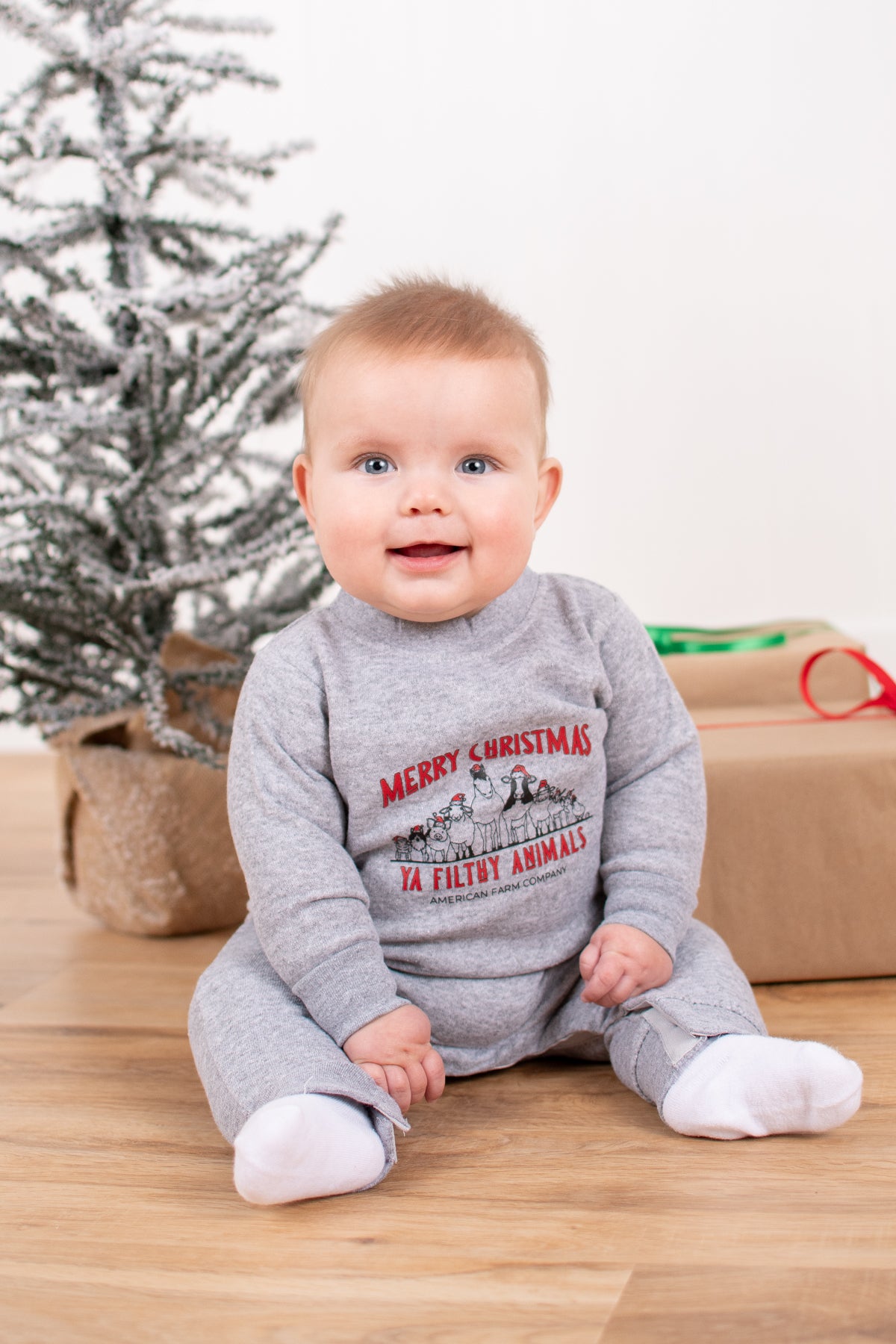 'Merry Christmas Ya Filthy Animal' Baby One Piece