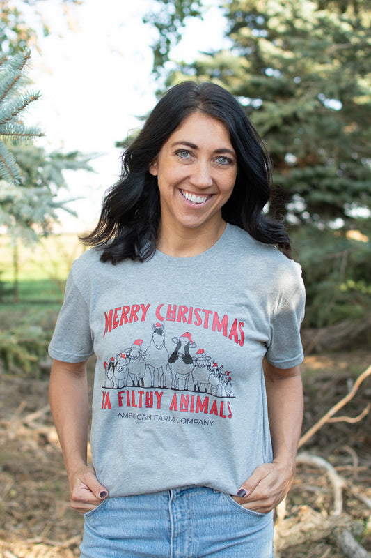 'Merry Christmas Ya Filthy Animals' Tee