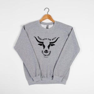 Mess with the Bull, Get the Horns Crewneck - American Farm Company