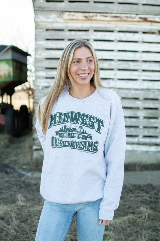 'Midwest- Land of Opes and Dreams' Crewneck