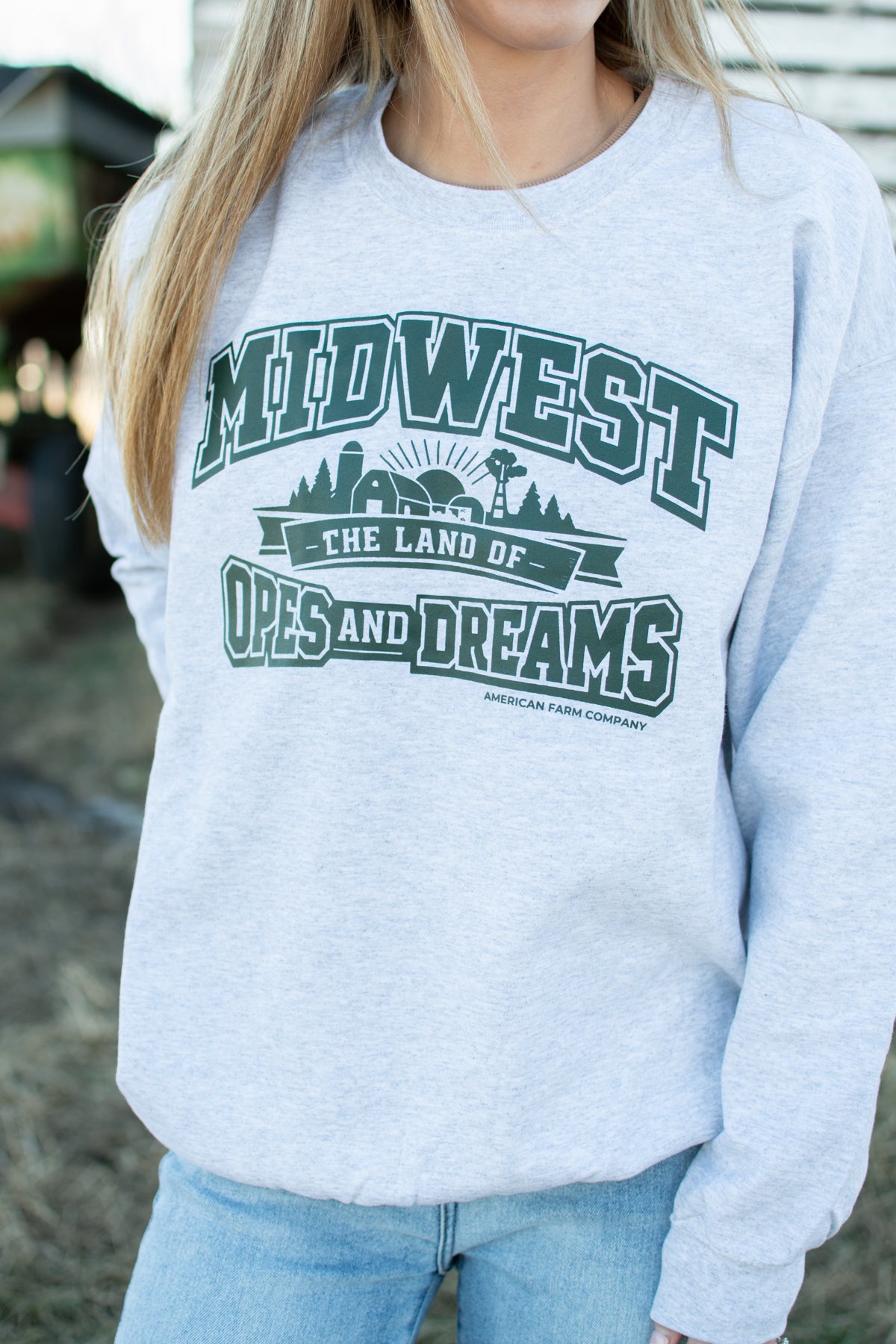 'Midwest- Land of Opes and Dreams' Crewneck
