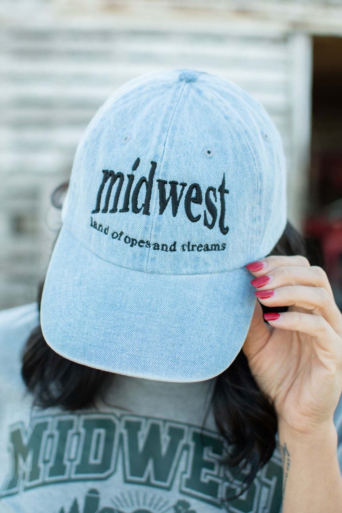 'Midwest - Land of Opes and Dreams' Denim Hat