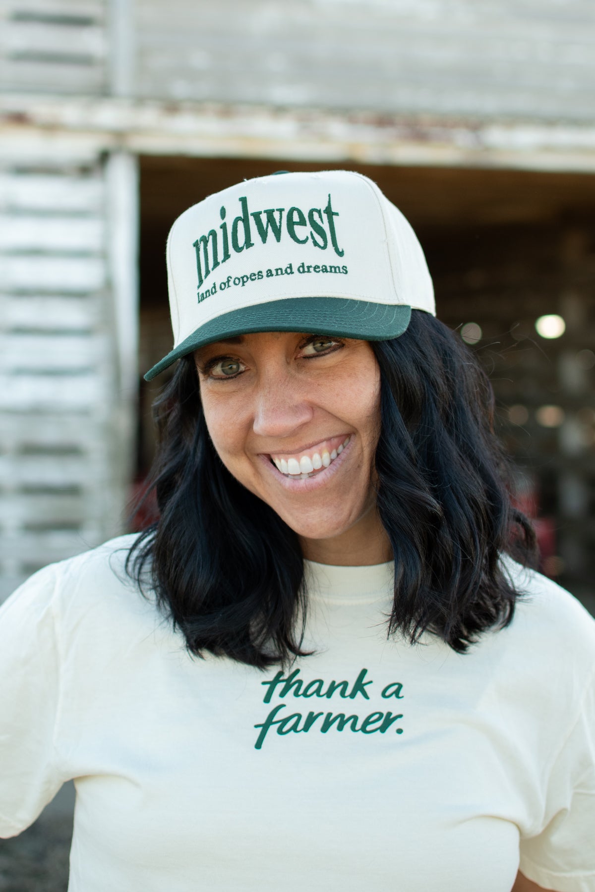 'Midwest - Land of Opes and Dreams' Embroidered Trucker Hat