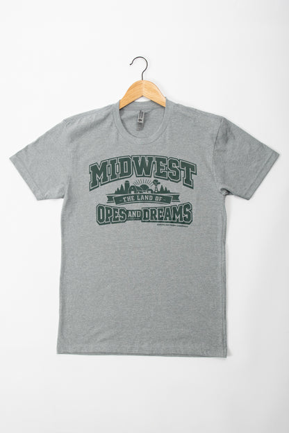 Midwest - Land of Opes and Dreams' Gray Essentials Tee