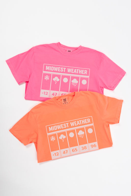 'Midwest Weather' Neon Tee