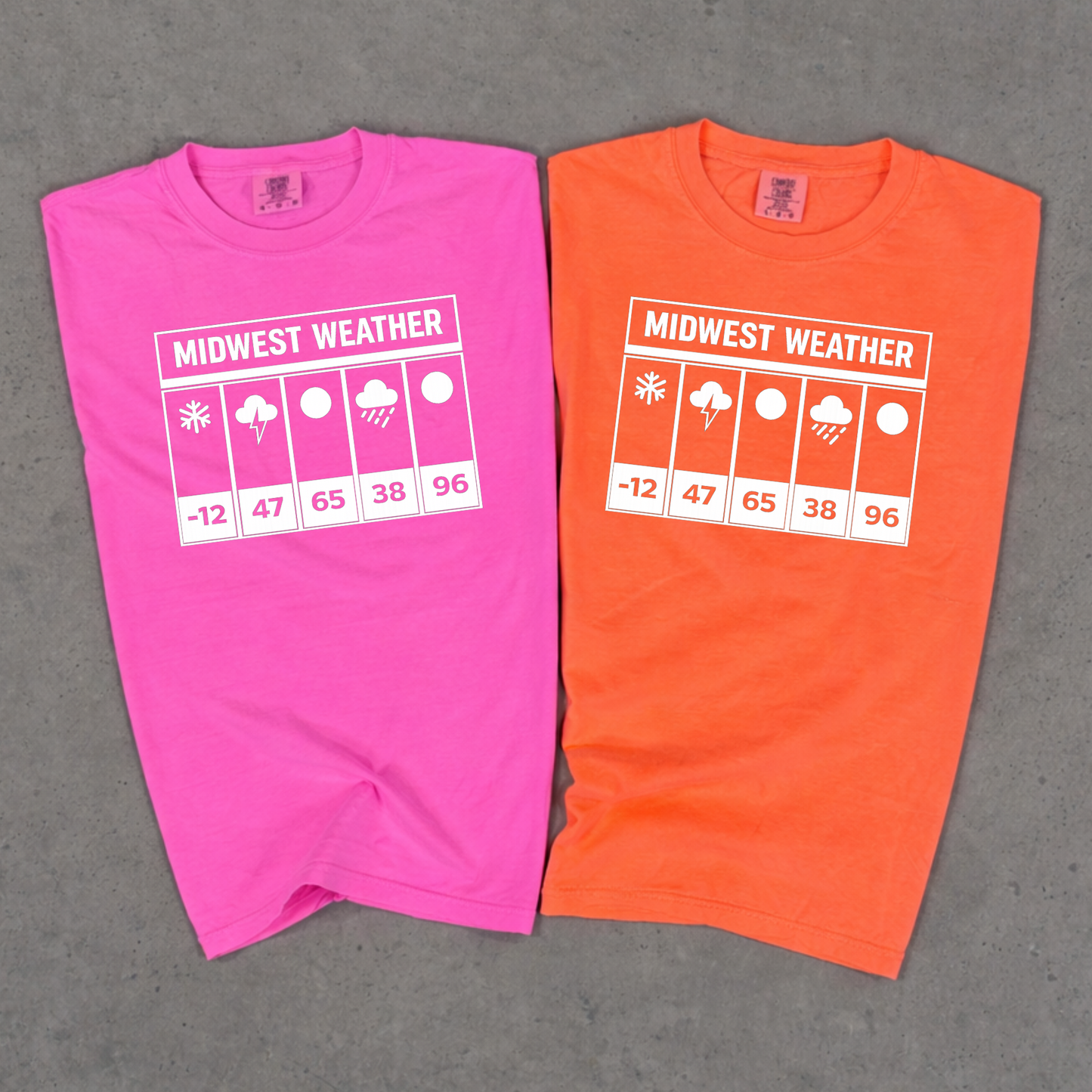 'Midwest Weather' Neon Tee