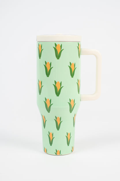 Mint Retro Corn 40oz Water Tank Tumbler