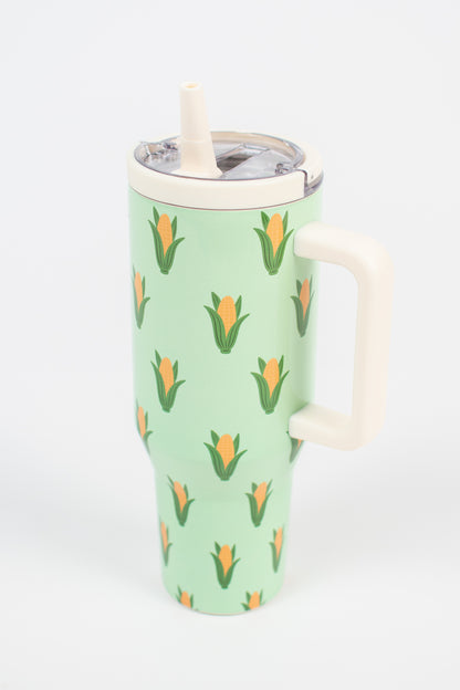 Mint Retro Corn 40oz Water Tank Tumbler
