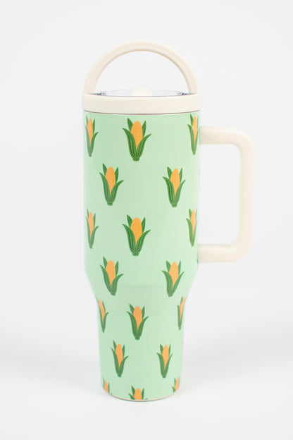 Mint Retro Corn 40oz Water Tank Tumbler