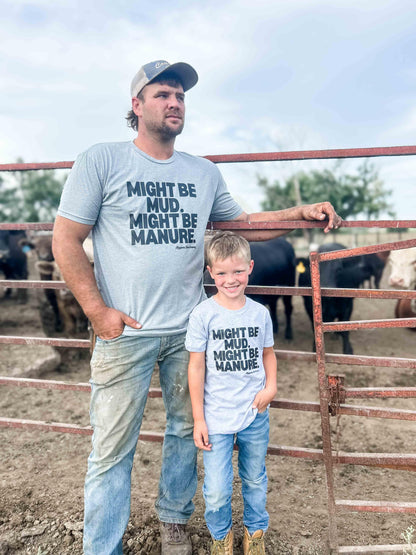 Mud or Manure Grey Essentials Tee - American Farm Company