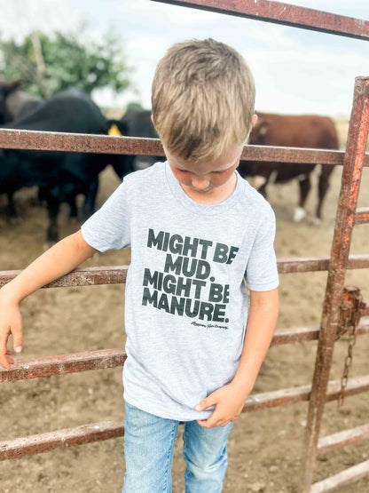 Mud or Manure Grey Toddler/Youth Tee - American Farm Company