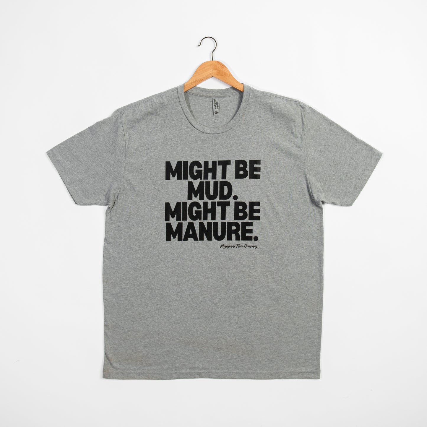Mud or Manure Grey Essentials Tee